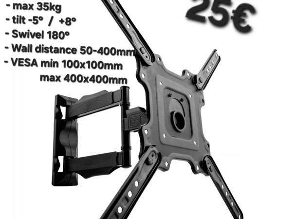 TV Wall Mount Bracket Arm Tilt Swivel 17-56" - Main image