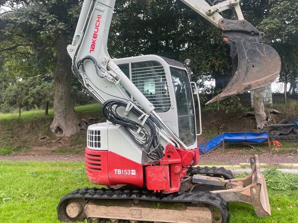 Takeuchi TB153FR excavator - Main image