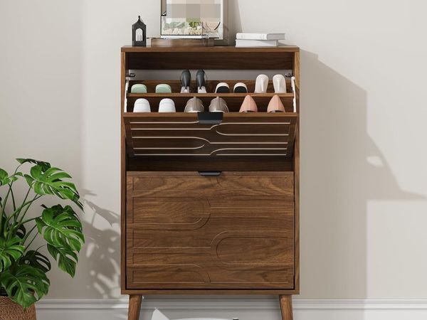 Shoe Cabinet Storage for Entryway with 2 Flip - Main image
