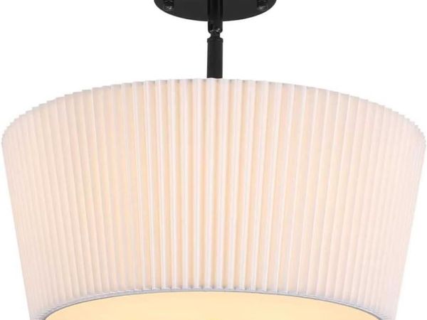 Semi Flush Mount Ceiling Light Modern Crystal - Main image
