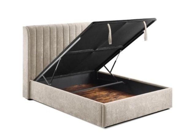Frida Beige Gas Lift Storage Bed / 3 Sizes - Main image