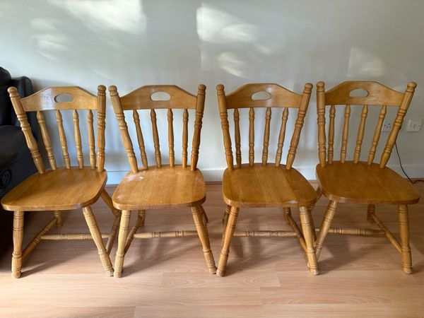 Four wooden chairs - Main image