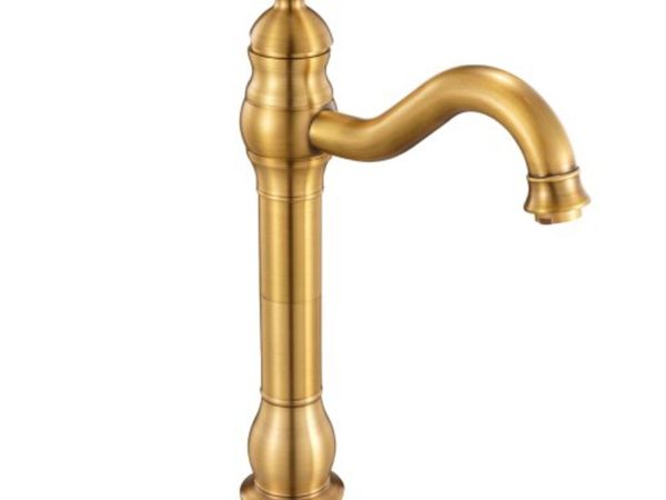 Sink Faucet, Solid Brass Single Handle Kitchen Fau - Main image