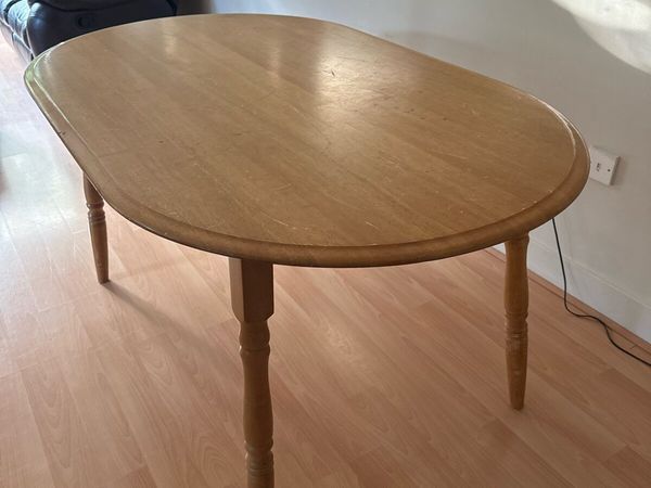 Sturdy wooden dining table - Main image