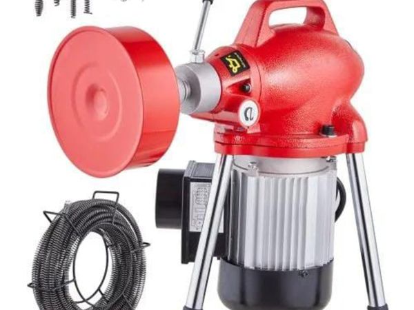 Drain Cleaner Machine 66FT x 5/8 Inch, 250W Electr - Main image