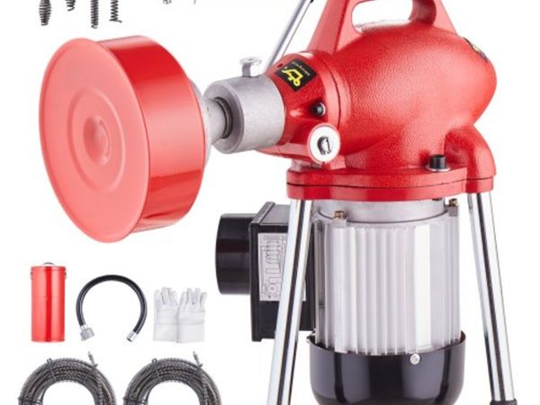 Drain Cleaner Machine 120FT x 5/8 Inch, 370W Elect - Main image