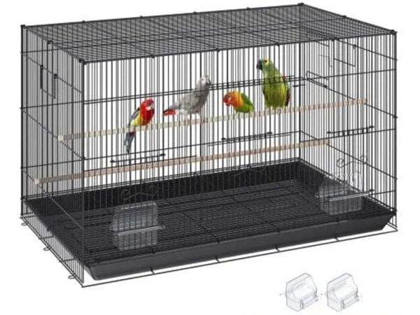 30 inch Bird Cage, Metal Large Parakeet Cages for - Main image