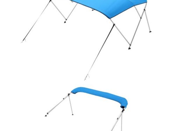 3 Bow Boat Bimini Tops, 600D Polyester Canopy with - Main image