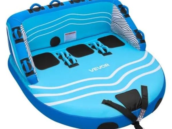 Towable Tubes for Boating, 3-Rider Inflatable Towa - Main image