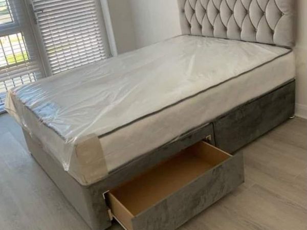New Divan Beds With Headboard & Mattresses - Main image
