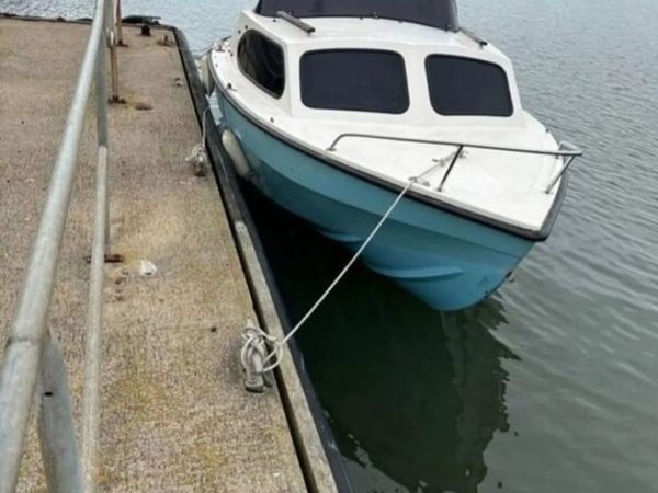 14ft cabin boat ,swap for motorbike - Main image