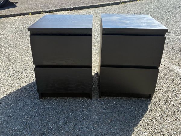 Two black Malm Lockers - Main image