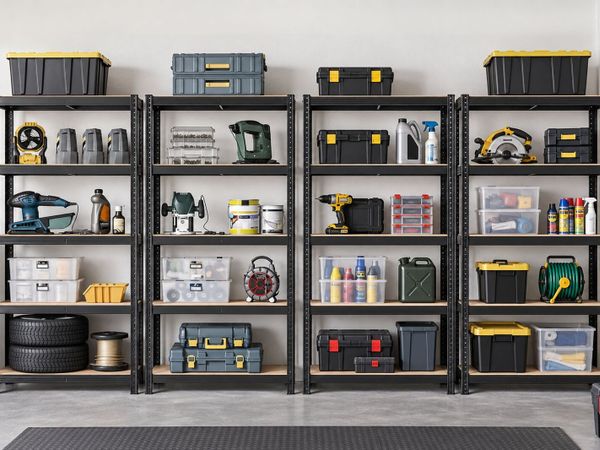 (x4)NEW Home Garage Shelving Racking-FREE Delivery - Main image