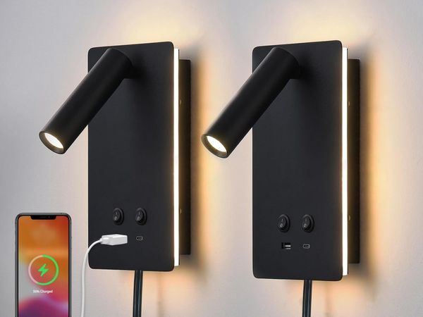 LED Wall Lamp Mounted Reading Lights Adjustable - Main image