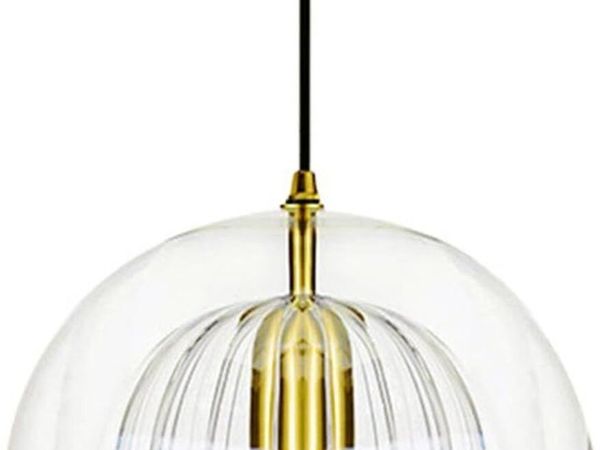 Stunning Double-Layer Glass Ball Pendant Light - Main image