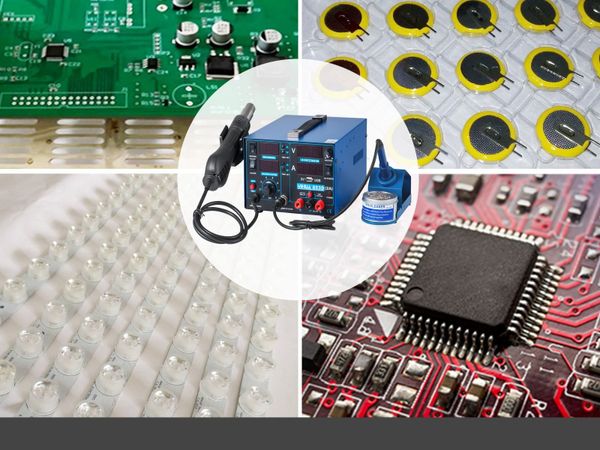Digital Hot Air Rework Station 750W LED Display - Main image
