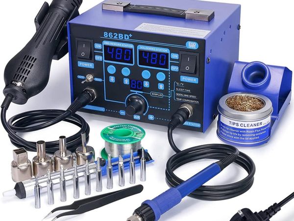 Hot Air Rework Station 750W Adjustable Temperature - Main image