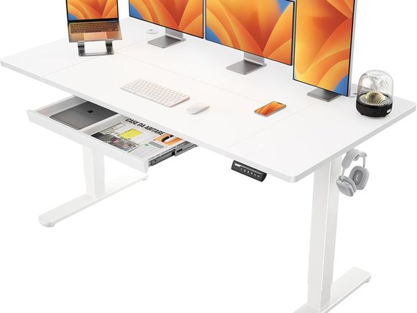Electric Standing Desk with Drawer - Main image