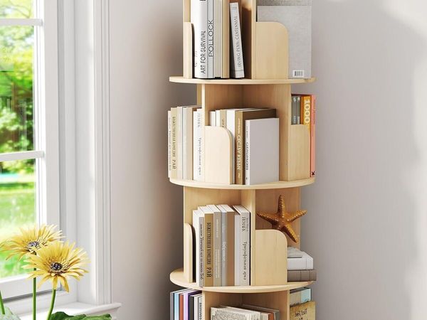 4-Tier Removable Rotating Bookshelf Kids - Main image