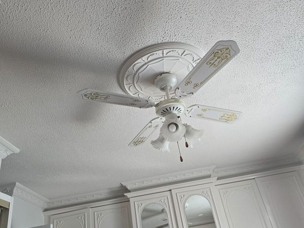 Light fitting with fan - Main image