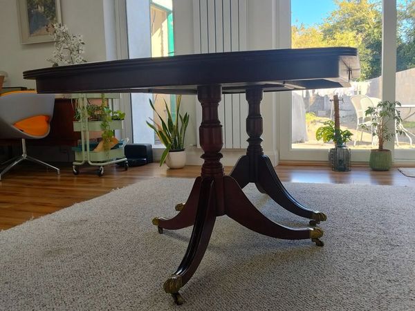 Mahogany Pedestal Dining Table - Main image