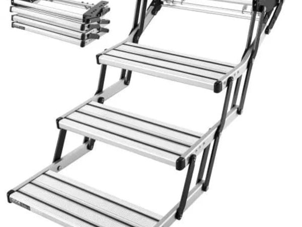 RV Steps, 3-Step, 200 kg Load Capacity, Manual Ret - Main image