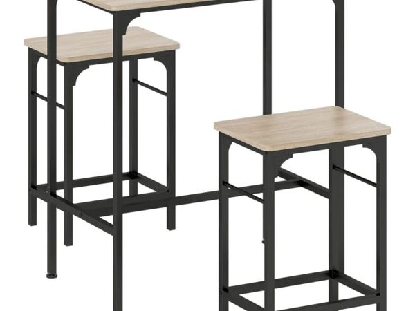 Bar Table Set Bar Table with 2 Bar Stools Dining T - Main image