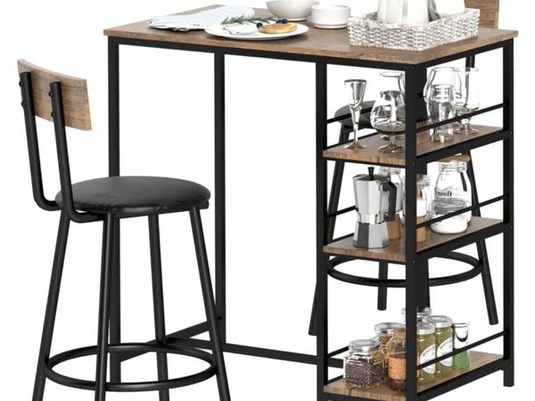 3-piece dining set with bar table and 2 chairs, sm - Main image