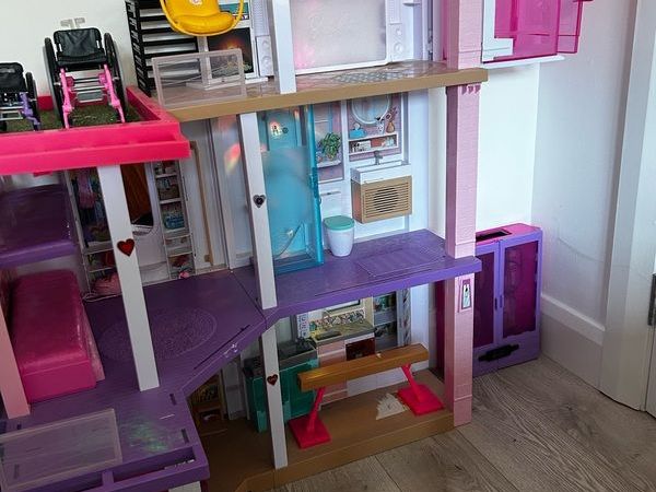 Barbie Dreamhouse and Accessories including Campervan, Aeroplane, Wardrobe and Jeep - Main image