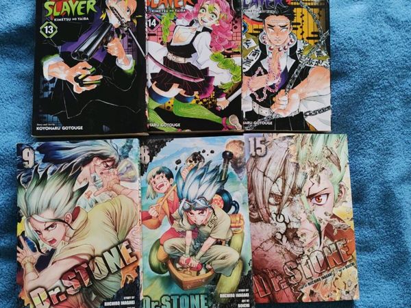 Demon Slayer vol 13-15 Dr stone vol 8,9 and 15 - Main image