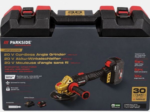 Parkside  PPWSA 20 Li A1 20V Cordless Grinder NEW - Main image