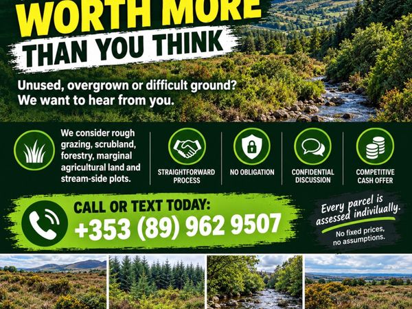 LAND WANTED – POOR QUALITY / ROUGH AGRICULTURAL LA - Main image