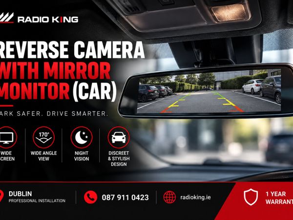 Reverse Camera with Separate Monitor (Car) - Main image