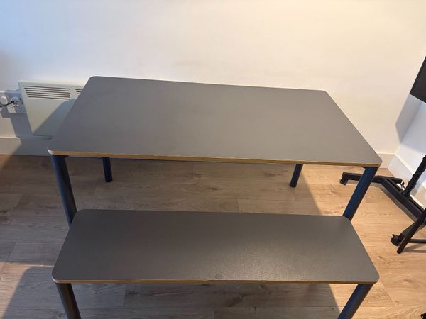 Dining Table + 2 Benches - Good Condition - Main image