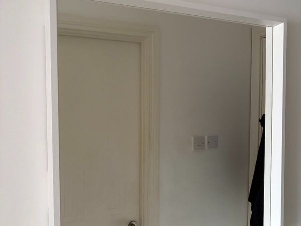 IKEA NISSEDAL Mirror – White Frame (65x65 cm) - Main image