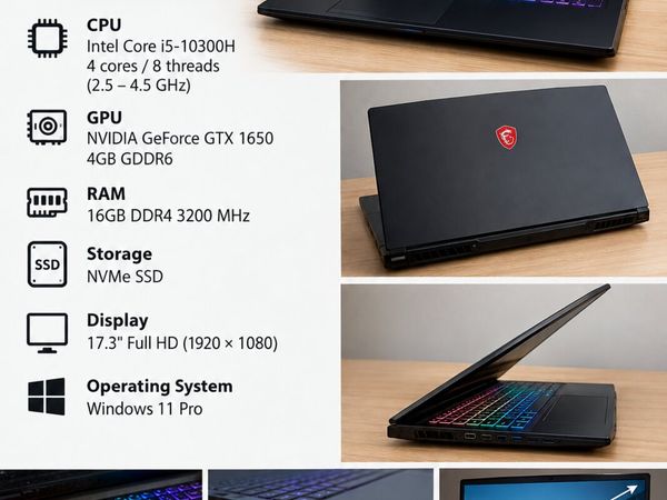 MSI GL75 Leopard Gaming Laptop - Main image