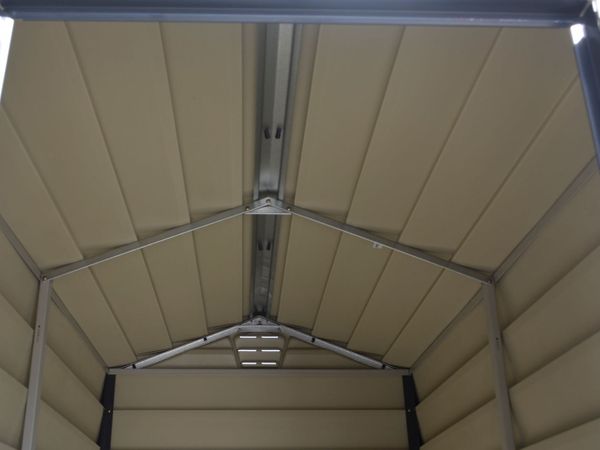 4×6 Evermore Vinyl Garden Shed – Grey | Maintenanc - Main image