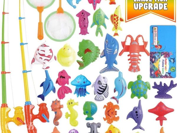 2-in-1 Wooden Magnetic Fishing Toy Game - Main image