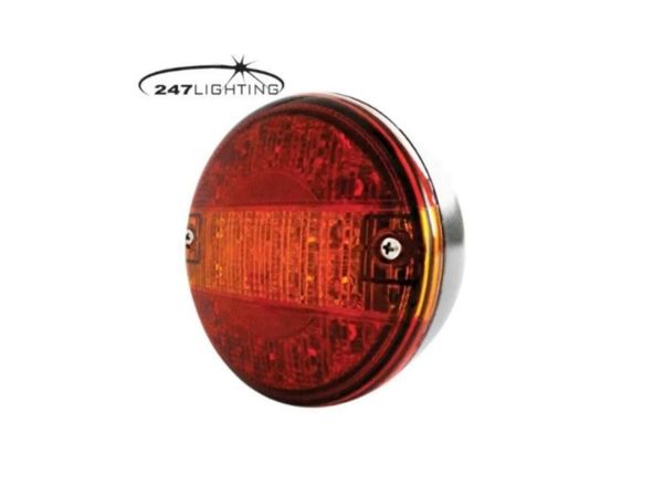 Round Multifunctional Tail Light 12/24V - Main image