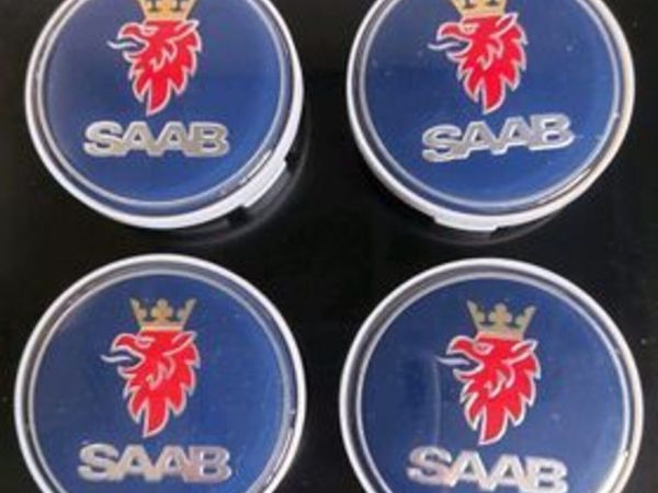 4 x Saab Centre Caps - Free Post - Main image