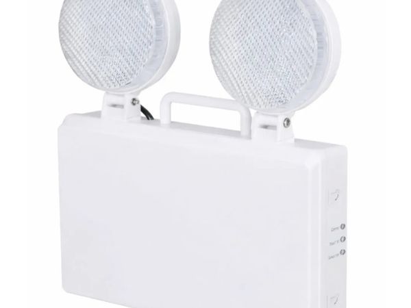 LED Emergency Wall Mounted Twin Spot Light 2 X 3W - Main image