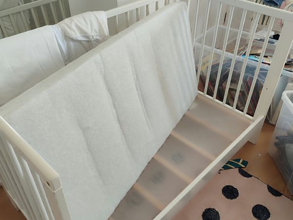 Children's White Cot, 5-Drawer Chest of Drawers - Main image
