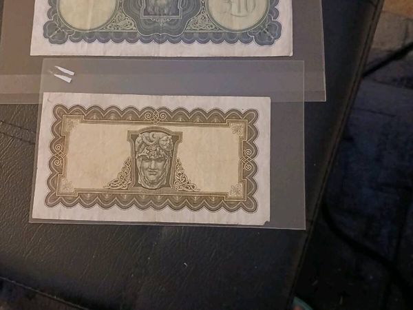Ten pound and five pound irish notes - Main image