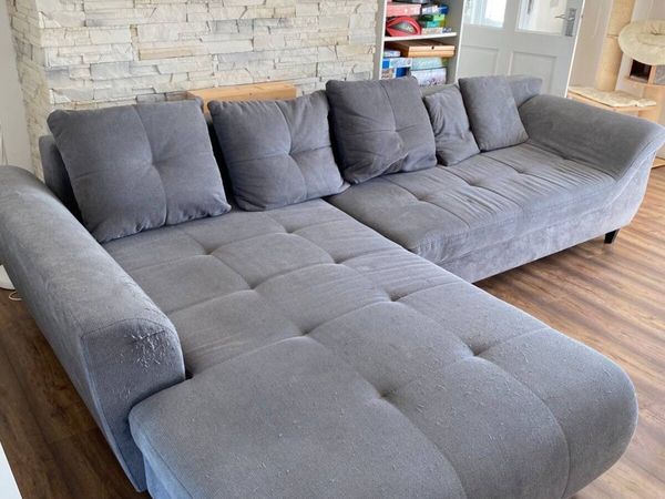 Large Grey Corner Sofa / Sofa Bed - Main image