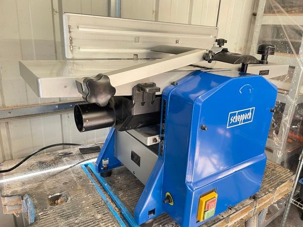 Scheppach HMS850 Planer Thicknesser, 1250W 8000rpm, 204mm Width, 120mm Height, Hand Crank Height Adjustment + new blades - Main image