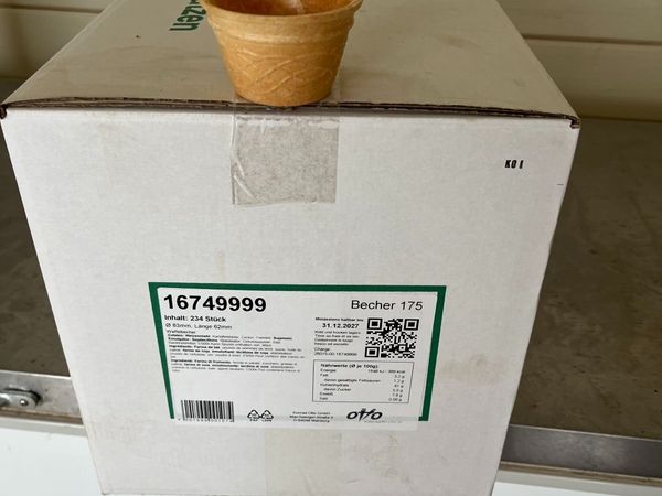 Edible ice cream tubs - Main image