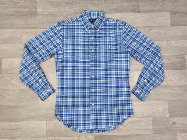 Ralph Lauren Button Down Check Oxford Shirt Mens S - Main image