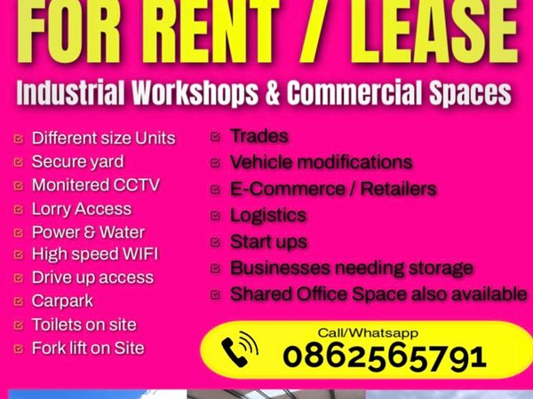 Workshops for rent - Main image