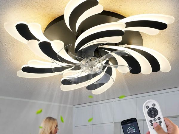 Modern Ceiling Fan with Light and Remote Control - Main image