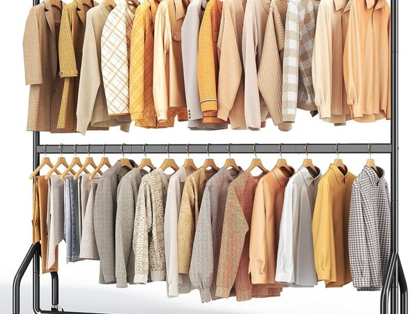 Heavy Duty Double Rail Clothes Rack with 160KG - Main image